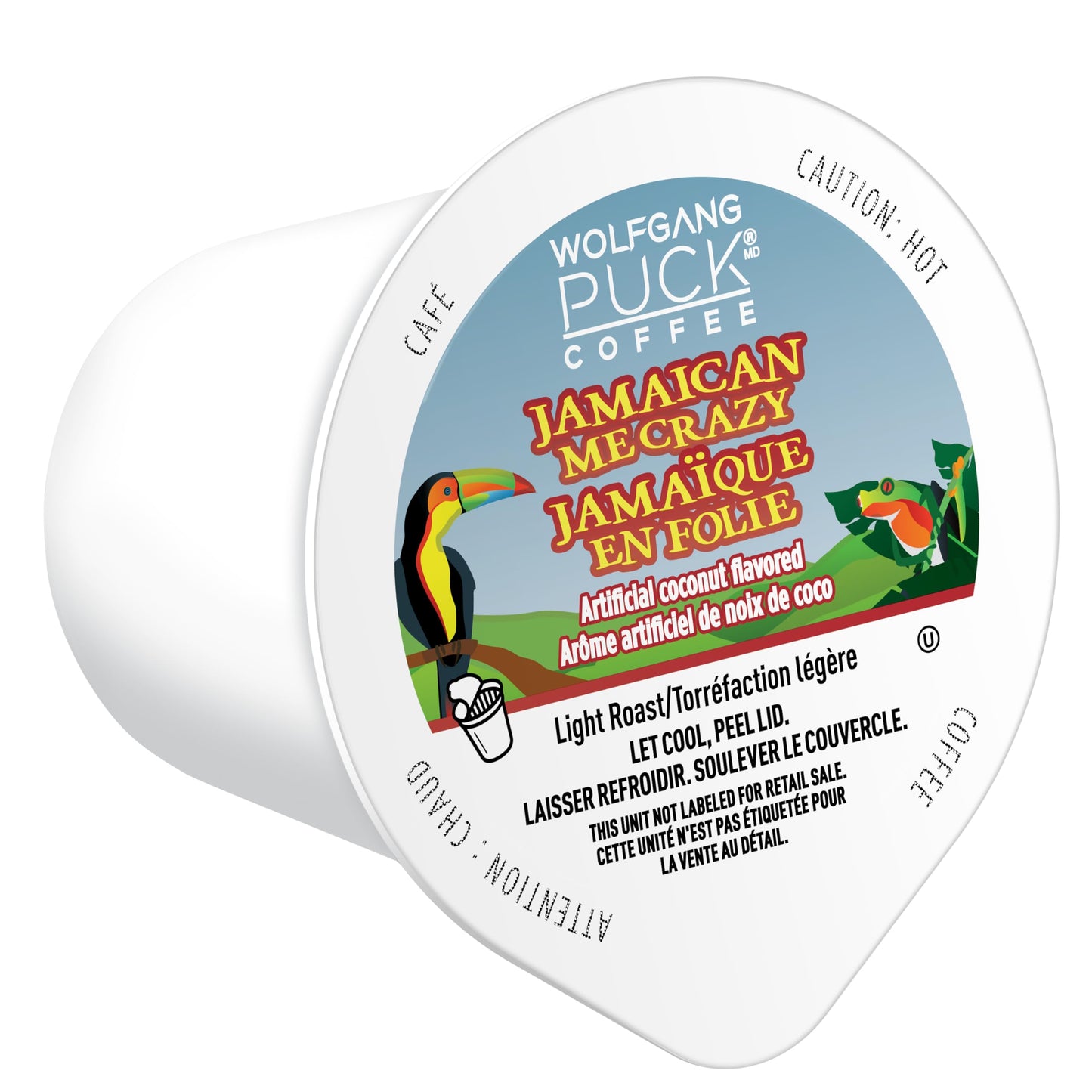 Wolfgang Puck Jamaican Me Crazy, Flavored, Light Roast Coffee, Keurig K-Cup Brewer Compatible Pods, 120 Count (Pack Of 1)