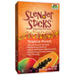 Now Foods, Slender Sticks, Tropical Punch, 15 Calories Per Stick, Refreshingly Delicious, With Antioxidant Vitamins A,C, E, 12/B