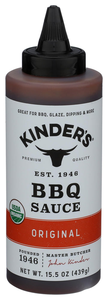 KINDERS Organic Mild BBQ Sauce 15.5oz, 15.5 OZ