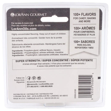 LorAnn Apple SS Flavor, 1 dram bottle (.0125 fl oz - 3.7ml - 1 teaspoon) Twin pack blistered