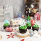 Gyufise 60Pcs Edible Snowflakes Cupcake Toppers - Snowflake Cake Decorations Wafer Paper Sprinkles For Christmas Winter Holiday