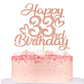 Unoggsor Rose Gold Glitter Happy 33Rd Birthday Cake Topper - Hello 33, Cheers To 33 Years, 33 And Fabulous, 33Rd Birthday/Annive