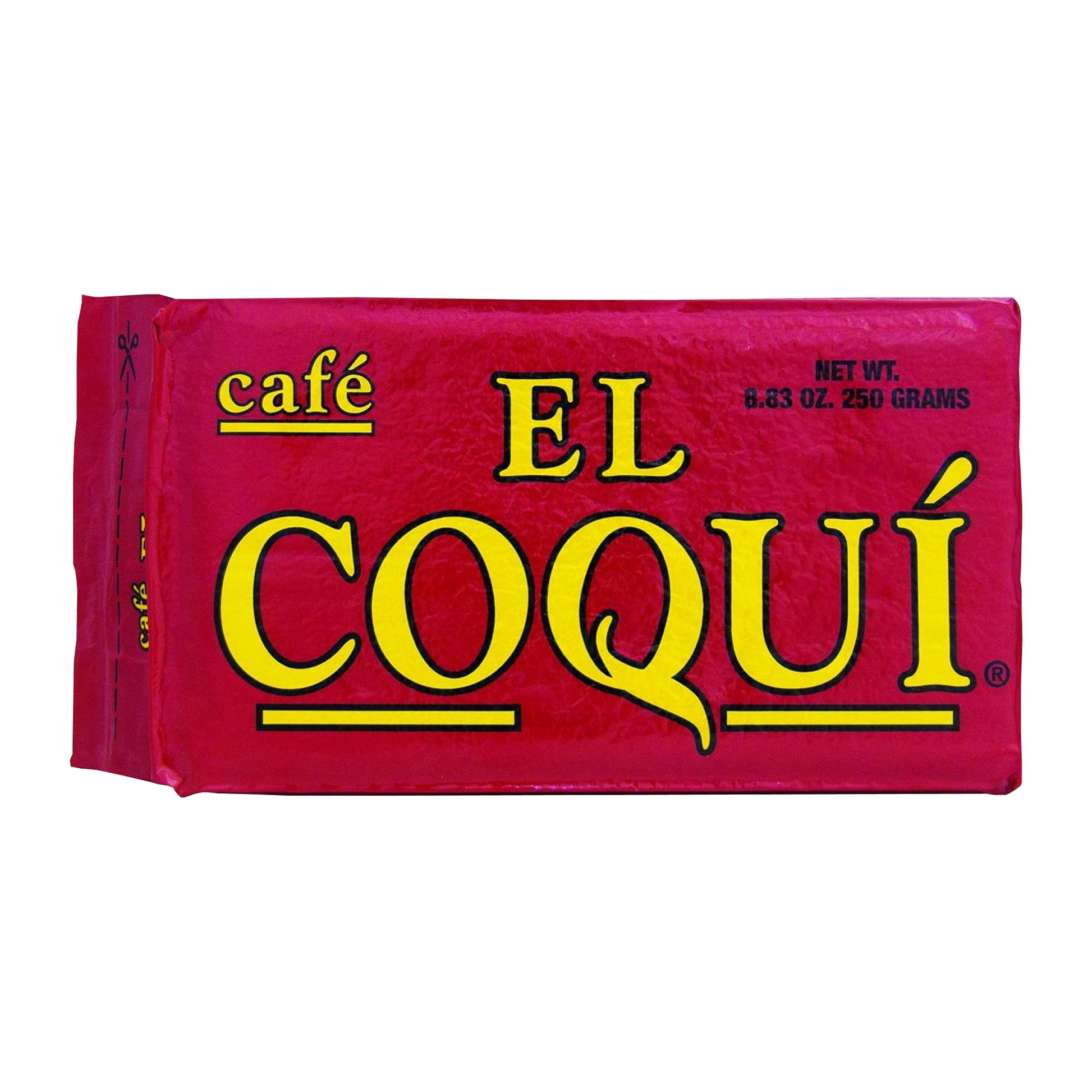 Cafe El Coqui Dark Roast Espresso Ground Coffee, Authentic Puerto Rican Style, 8.83 oz, Pack of 12