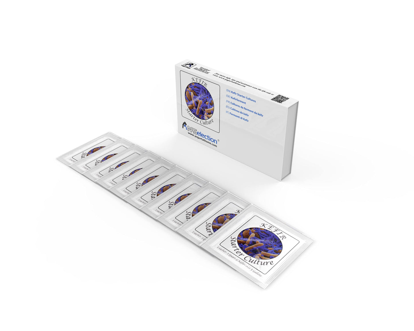 Kefir Starter Culture - Pack of 10 Freeze Dried Sachets (10)