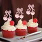 24 Pcs Cherry Cupcake Toppers Fruit Theme Summer Cherry Cupcake Picks For Kid Baby Shower Party Decorations Boy Girl Birthday Ca