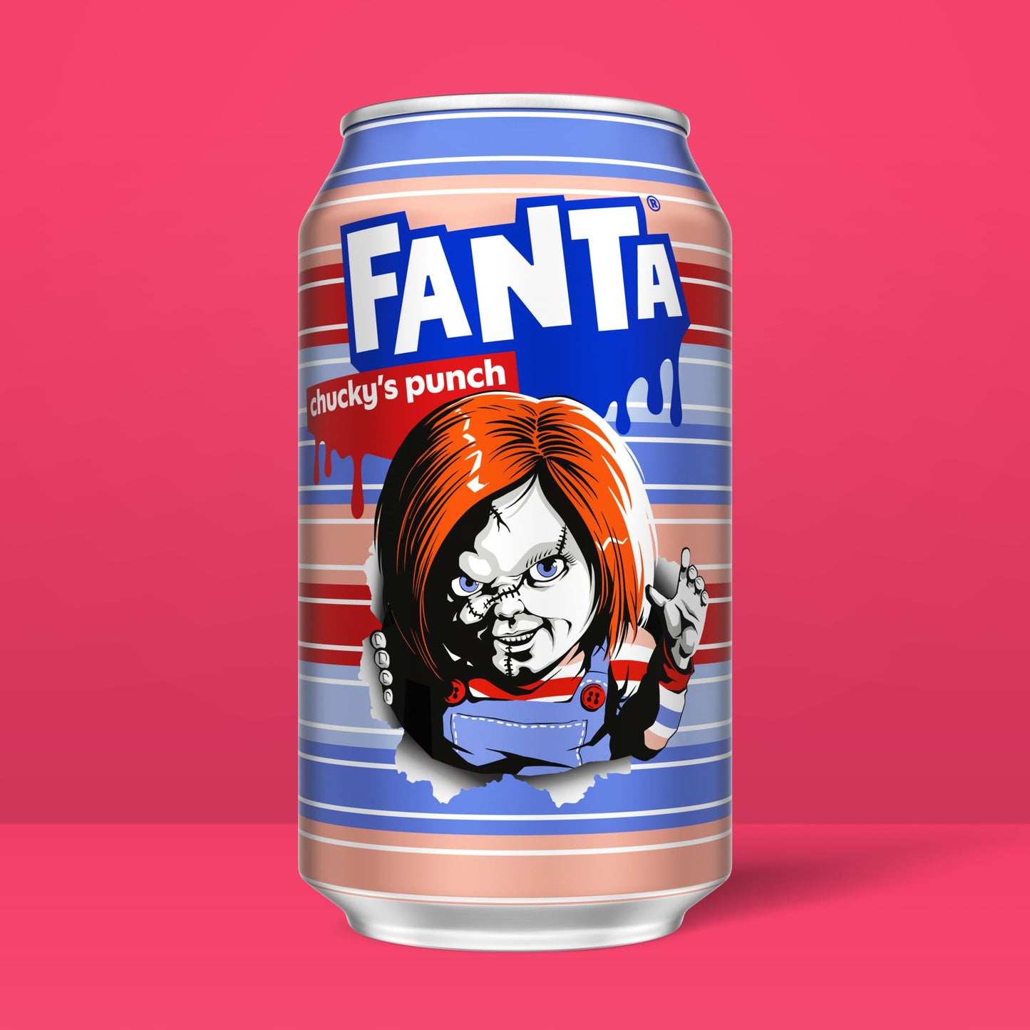 Fanta Fruit Punch Soda, Caffeine-Free, Halloween Edition, 12 Fl Oz Cans, 12 Pack
