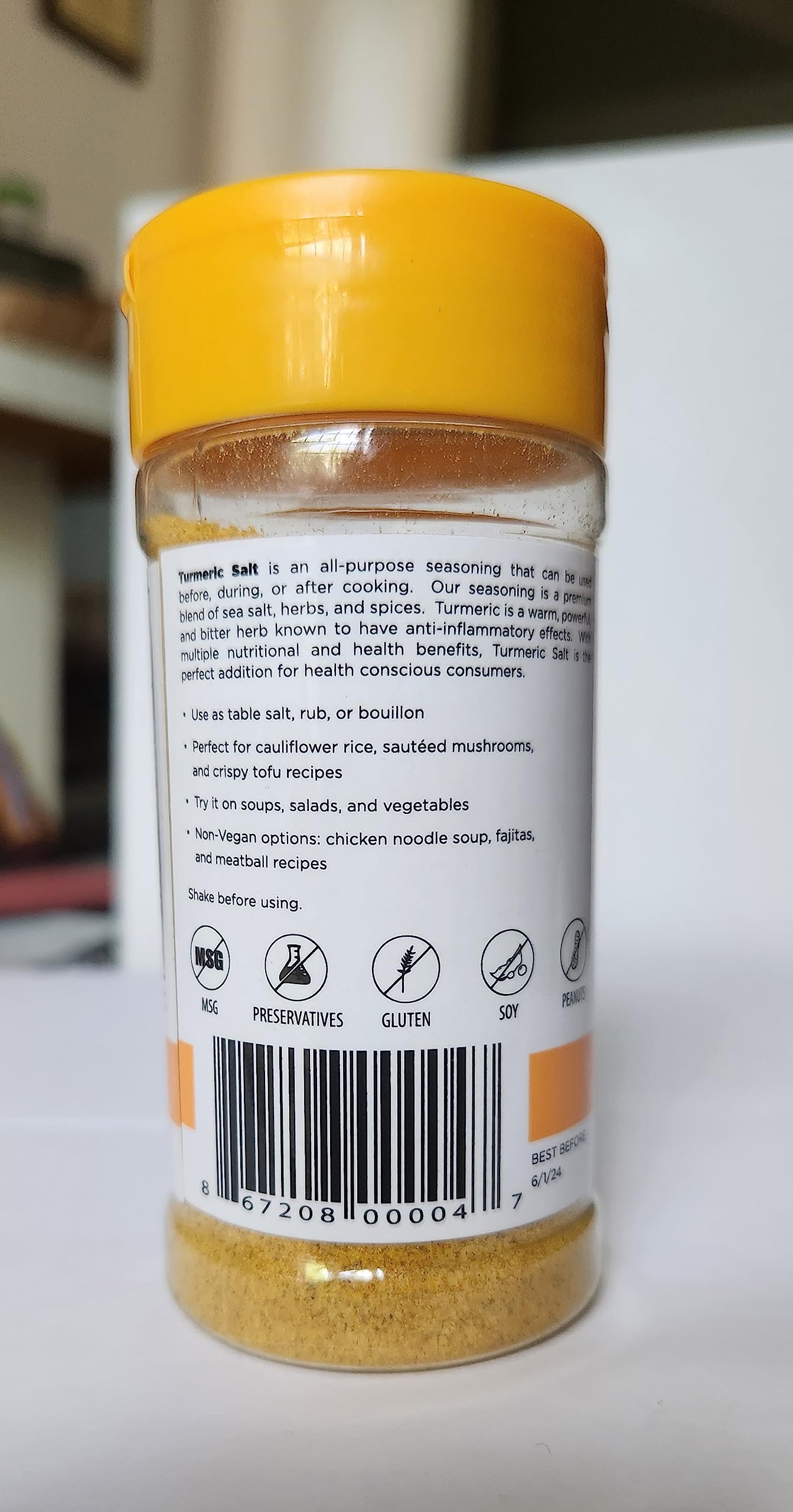 JADA Spices Chicken Salt - Original Turmeric Salt, Vegan & Keto, 3.65 oz (Pack of 2)