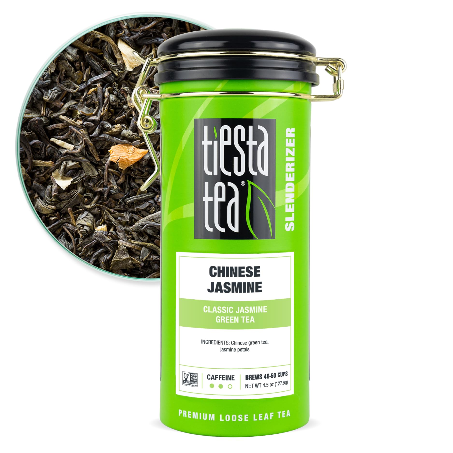 Tiesta Tea - Chinese Jasmine, Classic Jasmine Green Te, Premium Loose Leaf Tea Blend, Medium Caffeinated Green Tea, 50 Cups - 4.