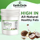 Earth Circle Organics Refined Coconut Oil - Ultra Premium Steam Refined, Keto & Paleo Friendly, Zero Coconut Taste Or Smell - Fo