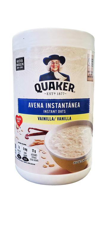 Quaker Avena Instantanea Instant Oats Vanilla, (3 Pack, Total Of 34.8 Oz)