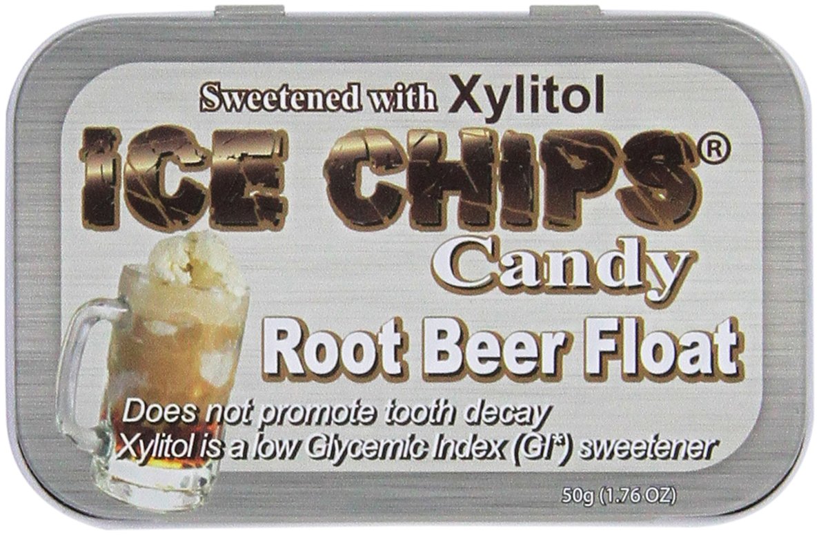 ICE CHIPS Xylitol Candy Single Tin Root malt-inspired