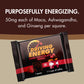 ZenEvo Caffeinated Energy Bites - Dark Chocolate Berry, 150mg Caffeine, Low Carb, 50 Count