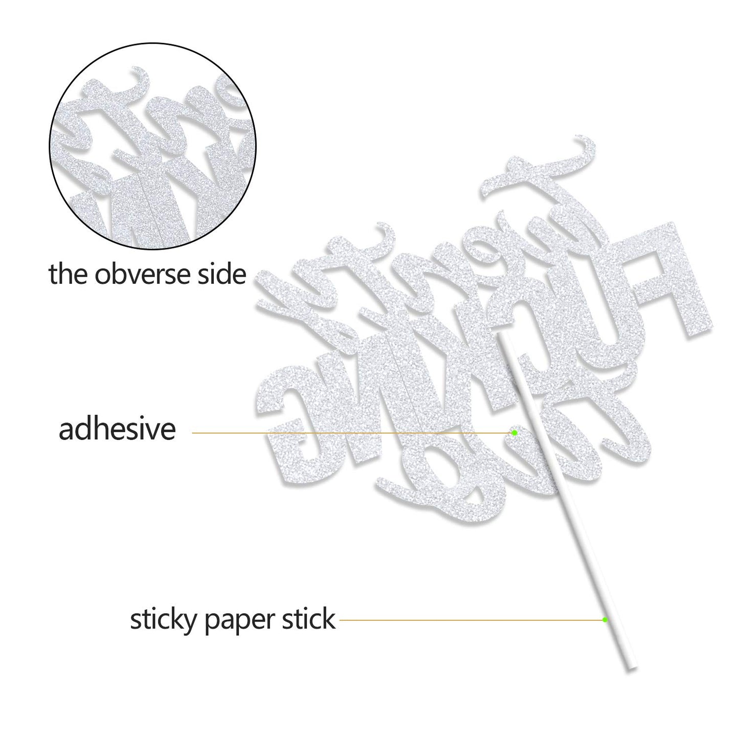 Thirty Five Silver Glitter Cake Toppers 35 Years Old 35Th Birthday Anniversary Party Decorations Gift Supplies