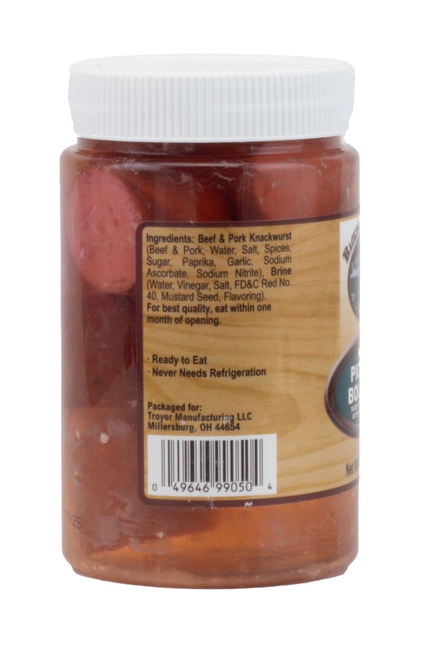 Backroad Country Smoked Pickled Bologna in Vinegar Brine, 8 OZ