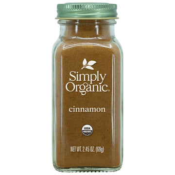 Simply Organic Ground Cinnamon, Certified Organic | 2.45 oz | Pack of 6 | Cinnamomum loureirii Nees