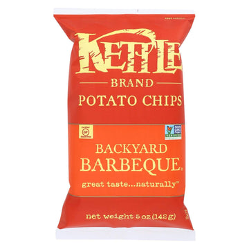 Kettle Brand Potato Chips, Backyard Barbeque Bags, 5 Ounce (Pack Of 15)