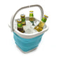 Sammart 2.6L (0.68 Gallon) Super Mini Sqare Collapsible Plastic Bucket - Foldable Square Tub - Portable Fishing Water Pail - Spa