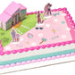 Decoset Barbie Dreamhouse Adventures Cake Topper, 4 Piece Cake Decoration With Barbie, Barbie Dreamhouse, And Friends, For Birth