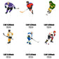 48 Pcs Hockey Cupcake Toppers Hockey Player Cupcake Topper For Ice Hockey Sports Theme Party Boys Girls Birthday Party Party Dec