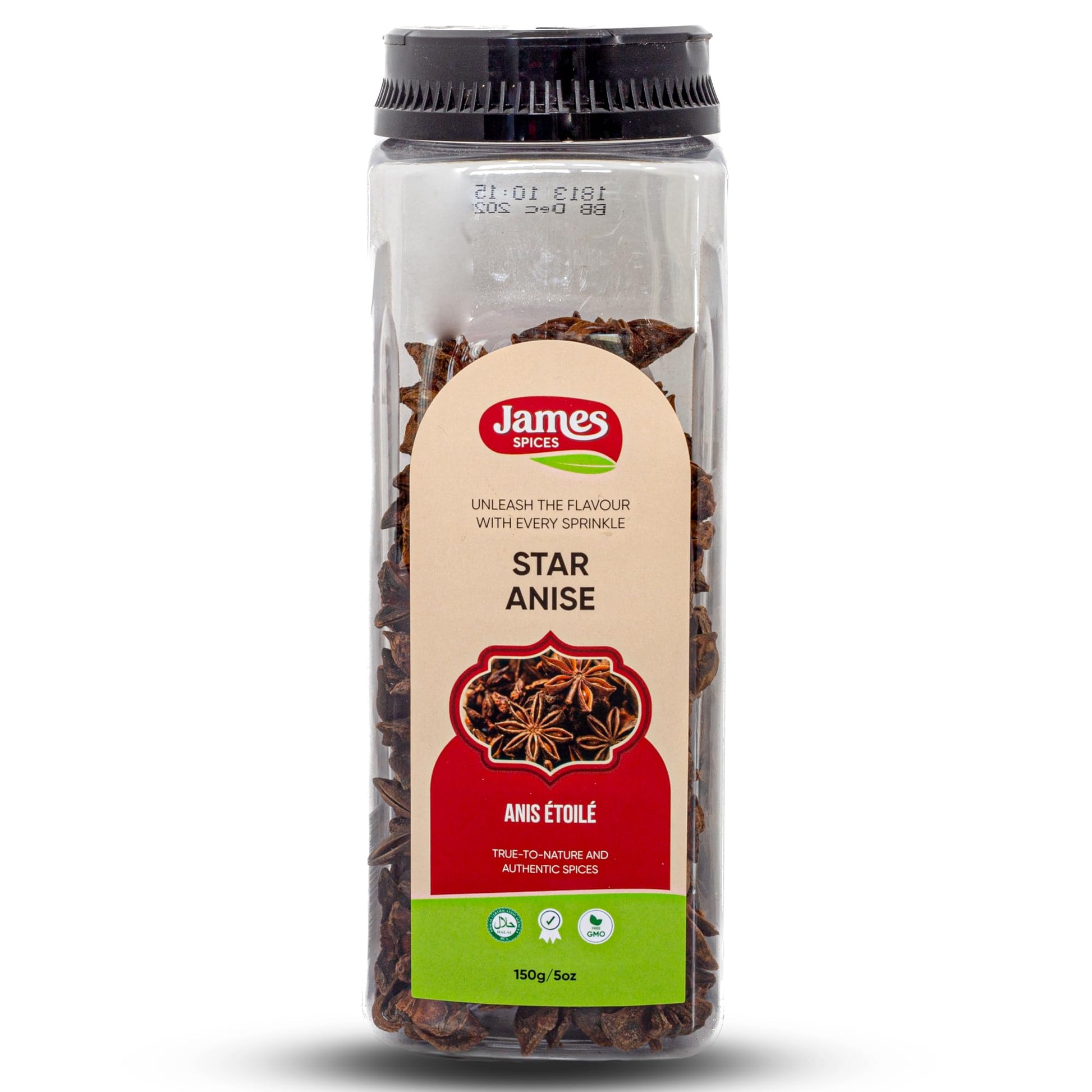 James Spices Inc. Black Pepper (5oz (150g) - Star Anise Whole)