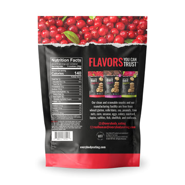 Every Body Eat Crunchy Cookie Bites, Gluten & Dairy Free, Vegan, School Lunch Snacks, (5.5 Ounce (Pack Of 3), Cranberry Vanilla)