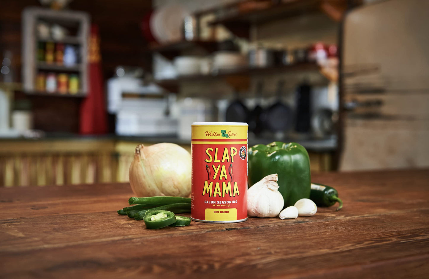 Slap Ya Mama Louisiana Style Cajun Seasoning, Hot Blend, Msg Free And Kosher, 8 Ounce Can, Pack Of 12