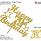 79 Birthday Cake Topper Gold Glitter, Party Decoration Ideas, Premium Quality, Sturdy Doubled Sided Glitter, Acrylic Stick. Made
