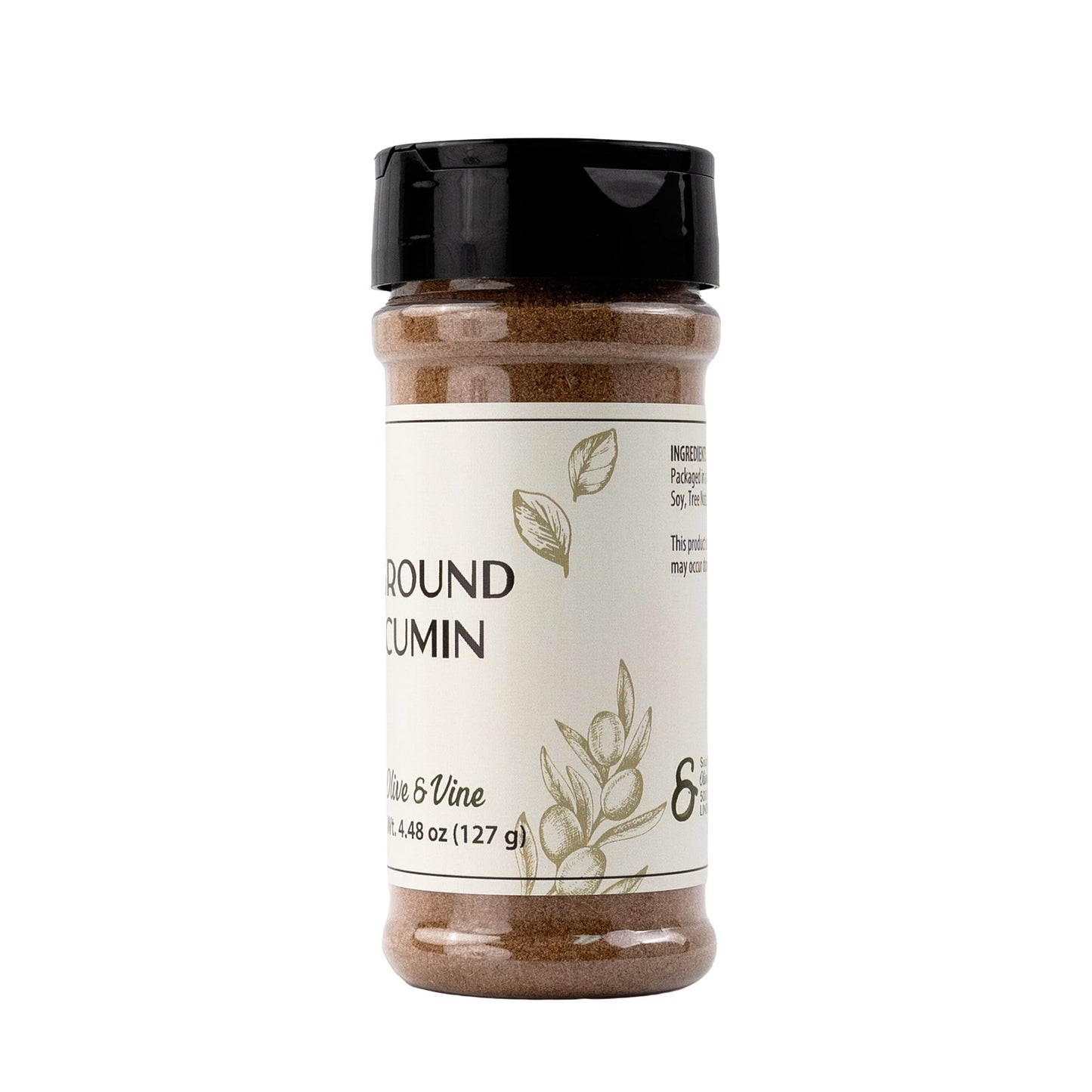 Olive & Vine Ground Cumin, Warm & Earthy Flavor Spice, 4.48 Ounce