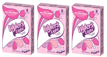 Wyler's Light Cotton Candy Flavor - Pack of 3-6 Per Box 18 Total Servings - Trend Inspired Flavor - Low Calorie Drink Mix - Perf