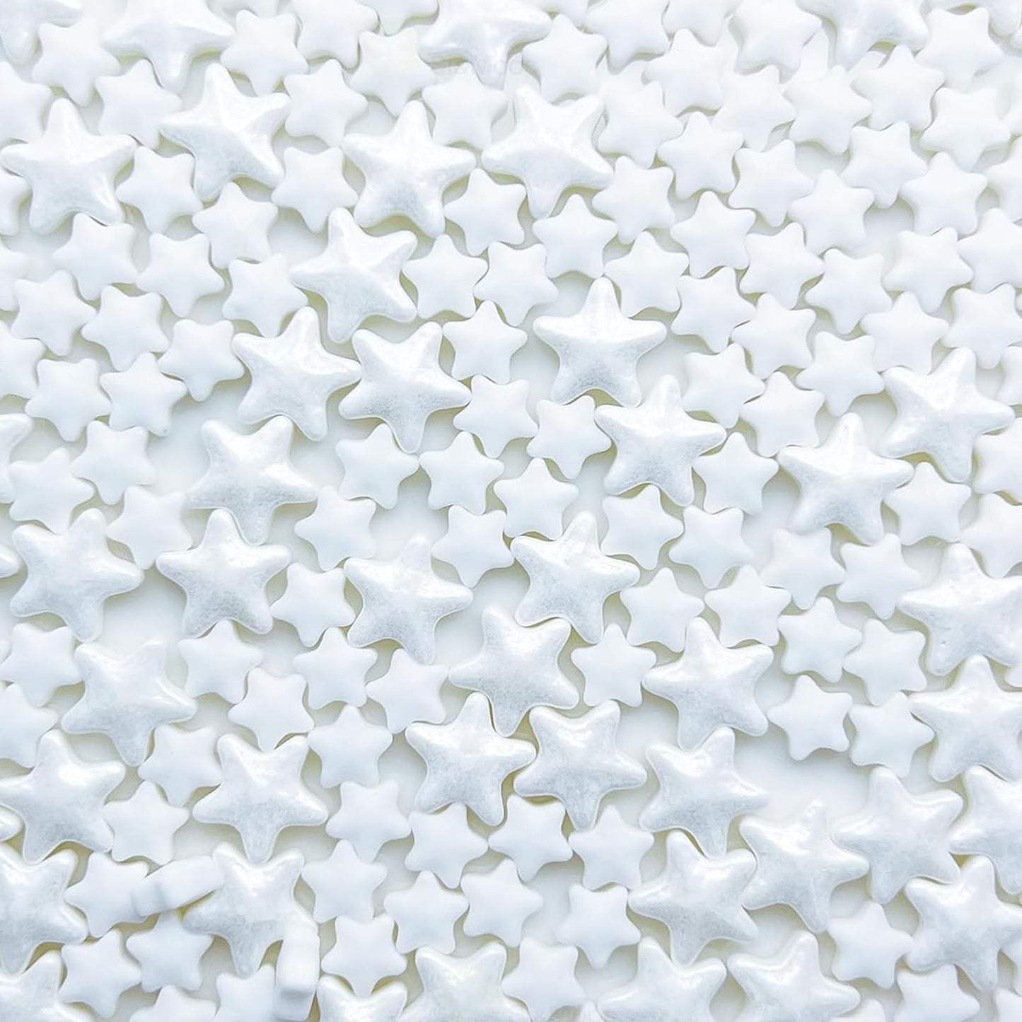 Sentovac White Star Sprinkles Edible Sugar For Cake Decorating Mix Sizes White Star Sprinkles Cake Topper Cupcake Cookie Baking