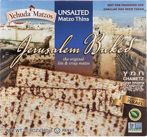 Yehuda Unsalted Matzo Thins 10.5 Ounce -- 24 Per Case