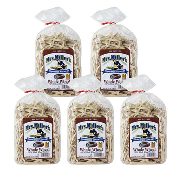 Mrs. Millers Homemade Noodles, Whole Wheat, All Natural & Cholesterol Free, 14 OZ (Pack of 5)