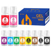 Gel Food Coloring - 10 Colors x 0.7 oz Concentrated Gel Based Food Dye Icing Colors Professional-Grade Neon Food Color for Bakin