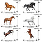 Little Horse Cupcake Toppers Set Picks Equestrian Contest Theme Horse Racing Cowboy Happy Birthday Party Glitter Decoration Supp