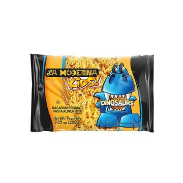 La Moderna, Kids Dinosaurios, Pasta, Hecha Con Sémola De Trigo Durum, Enriquecida Con Vitaminas, 7 Oz, Pack De 20