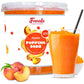 Fanale Peach Popping Boba Pearls, Vegan, Non GMO, Gluten Free, Fat Free, Perfect for Bubble Tea, Smoothies, Ice Cream, Desserts,