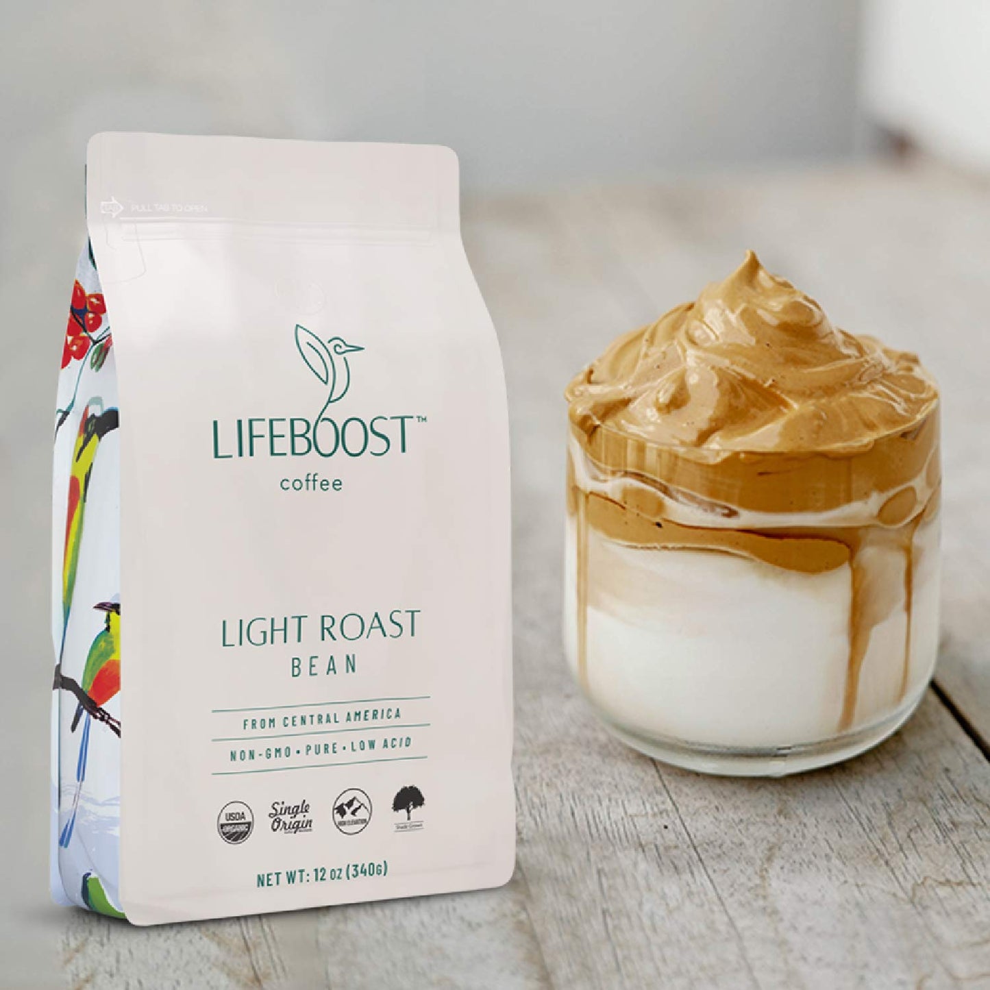Lifeboost Coffee Light Roast Coffee Beans - Low Acid Organic Light Roast Coffee - Single Orgin Non-Gmo Light Roast Coffee - Thir