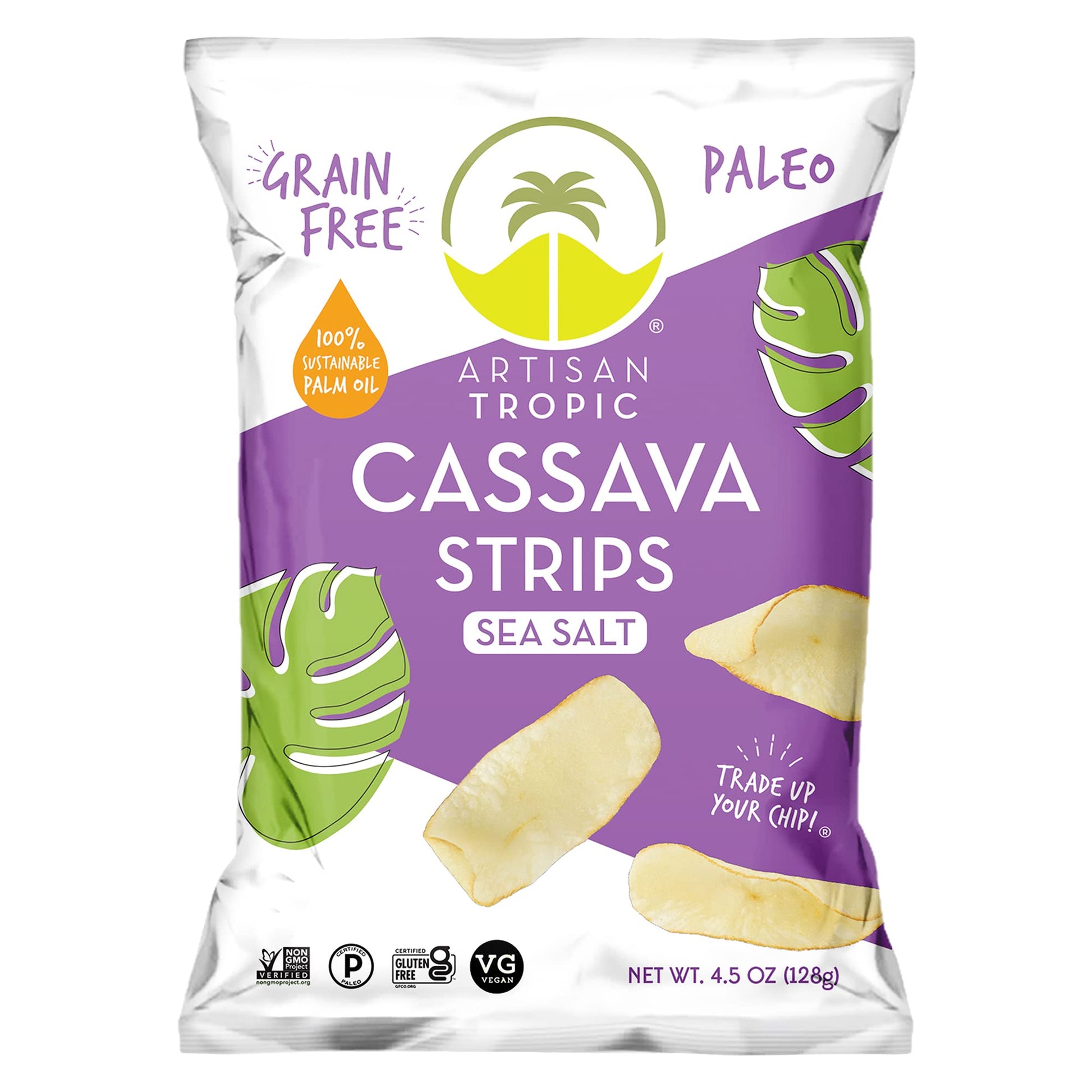 Artisan Tropic Your Tasty & Healthy Snack Strips, Plantain, 4.5 Ounce (Pack of 2)