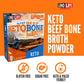 Lonolife - Keto Beef Bone Broth Sticks - 8G Collagen Protein - 4G Fat - Gluten-Free - Keto & Paleo Friendly - Portable Individua