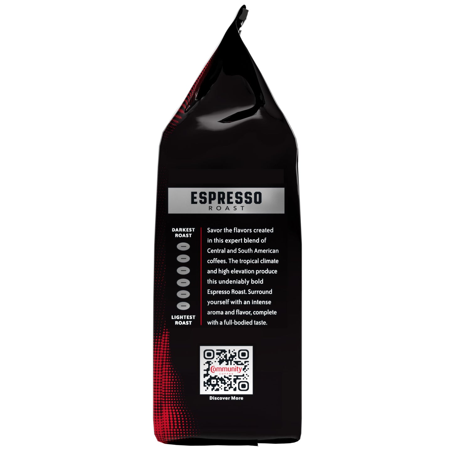 Community Coffee Dark & Bold Espresso Blend, Dark Roast Whole Bean Coffee, 11 Ounce Bag