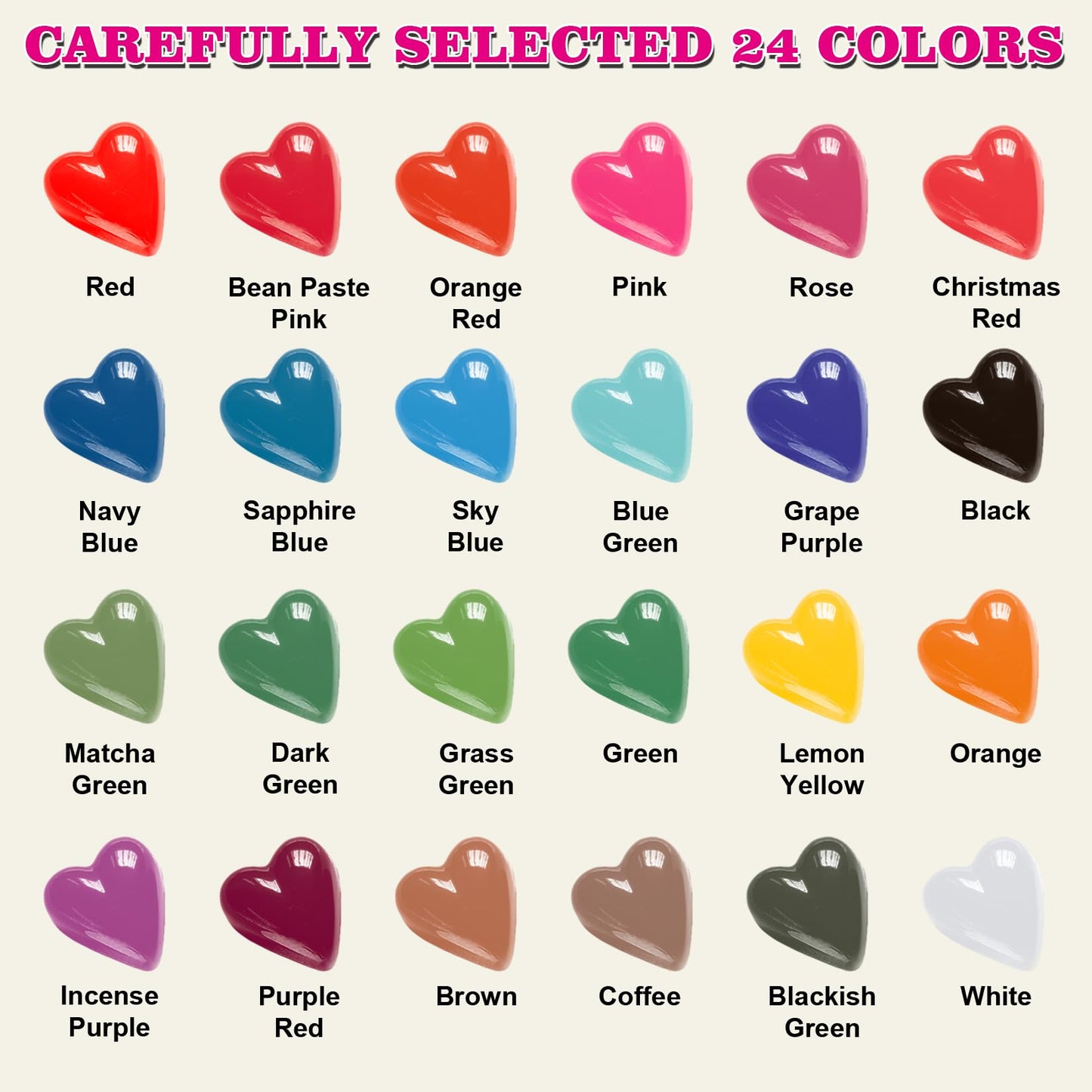 Togcolr 24 Color Oil Based Food Coloring Set, 0.35 Fl Oz Bottles, Concentrated for Chocolate Melts and Candy, Red