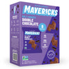 Mavericks Double Chocolate Bolt Cookies - Healthy Chocolate Chip Cookies, Plant-Based Snack for Kids, Nut Free, 40% Less Sugar -