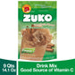Zuko Horchata Morro Instant Powder Drink | Family Pack | No Sugar Needed | Vitamin C | 14.1 Ounce (Pack of 6)