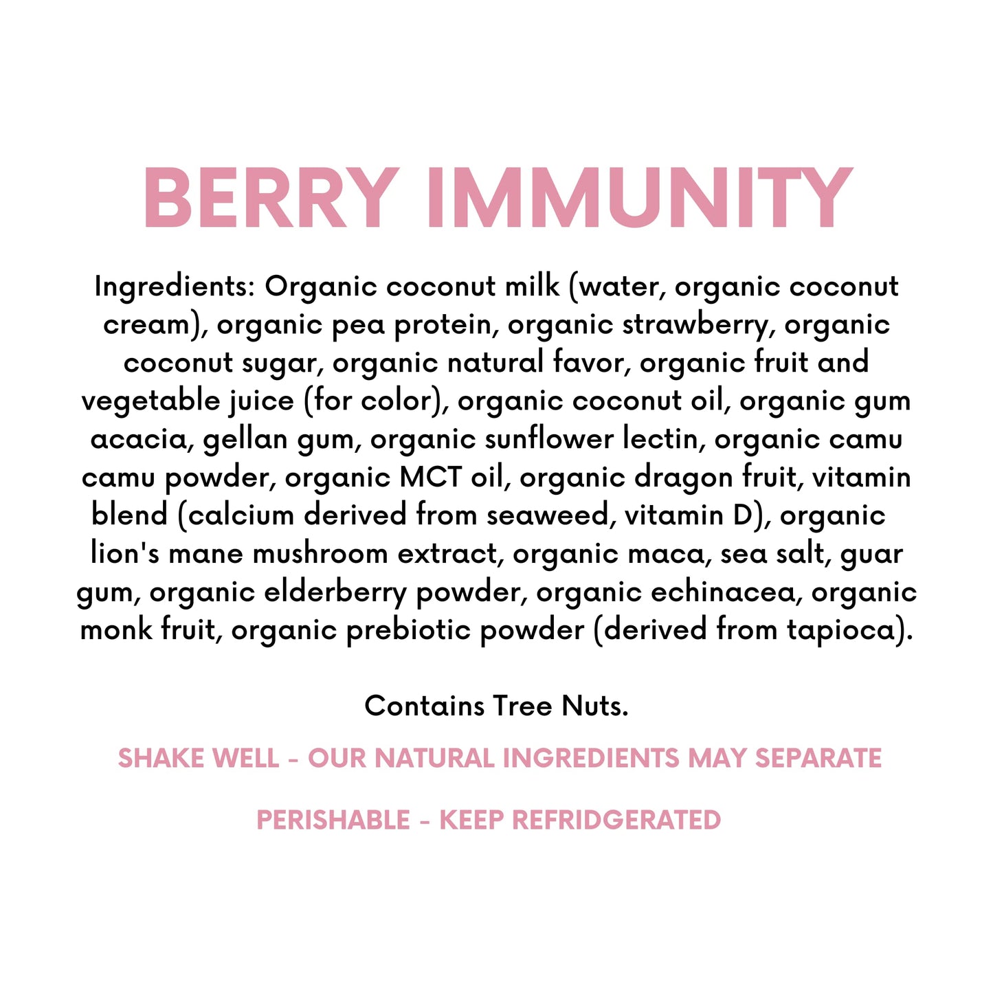 Remedy Organics Berry Immunity 12-Pack | Plant Based 20g Protein Shakes  Ready to Drink | USDA Organic  Gluten Free  Dairy Free  Soy Free