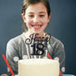 YCTHUNFISH 18th Birthday Cake Topper, Black Glitter, Small, Paper Material, Number 18 Decorations for Parties and Celebrations