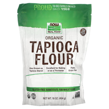 Now Foods, Organic Tapioca Flour, Gluten-Free And Non-Gmo Flour Replacement, 16-Ounce (Packaging May Vary)