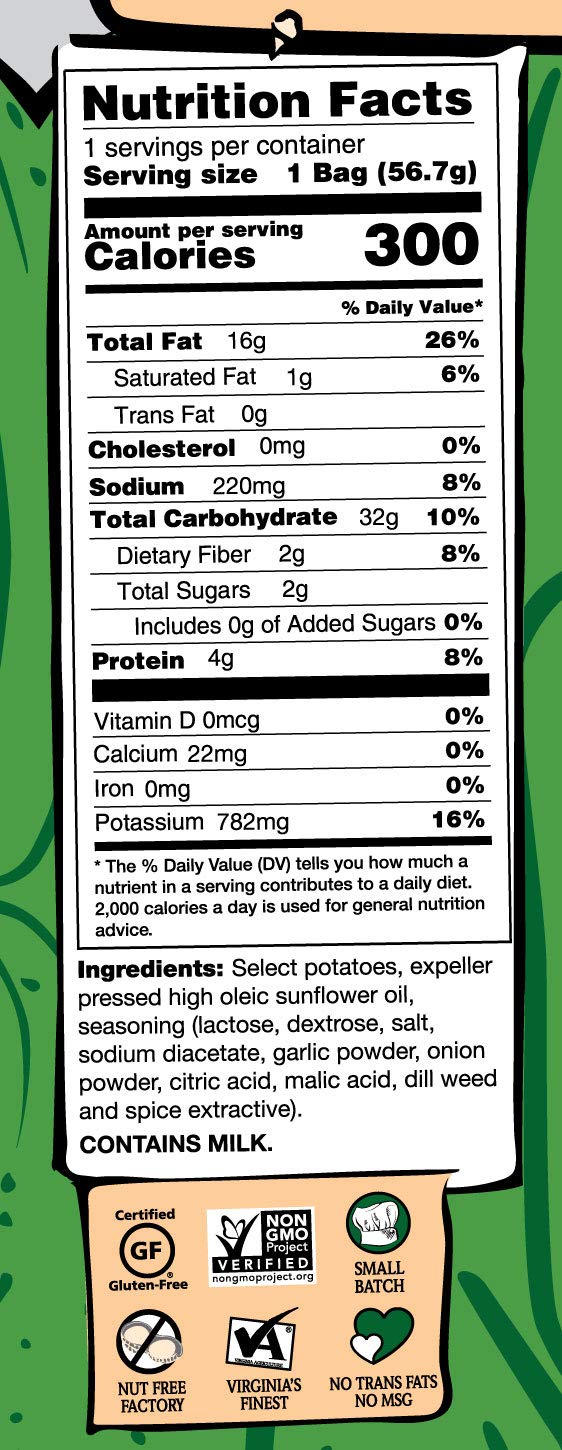 Route 11 Various Potato Chips (Dill Pickle, 2Oz (30 Ct))