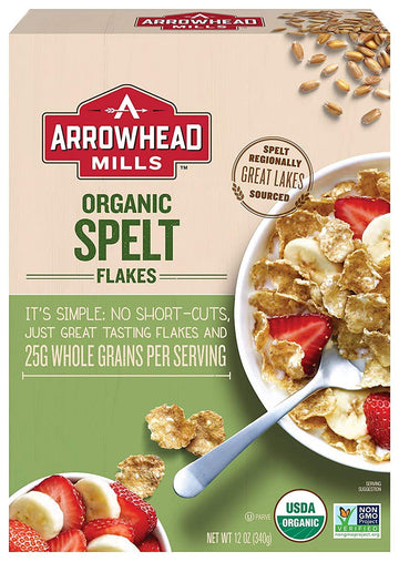 Arrowhead Mills Organic Spelt Flakes Cereal (3X12 Oz.)