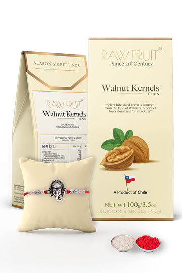 Rakhi For Brother Combo Dry Fruit Gift Pack Premium Imported Walnut Chile Walnut 400 Grams Pack Rakhi Gift For Brother Rakhi For