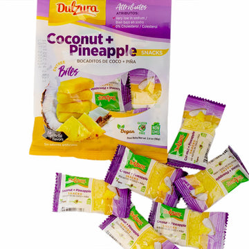 Dulzura Borincana Treats - Grated Coconut Infused with Pineapple Flavors - 3.4 oz (Pack of 1)